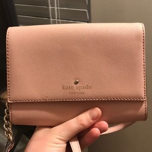 Light pink Kate spade clutch